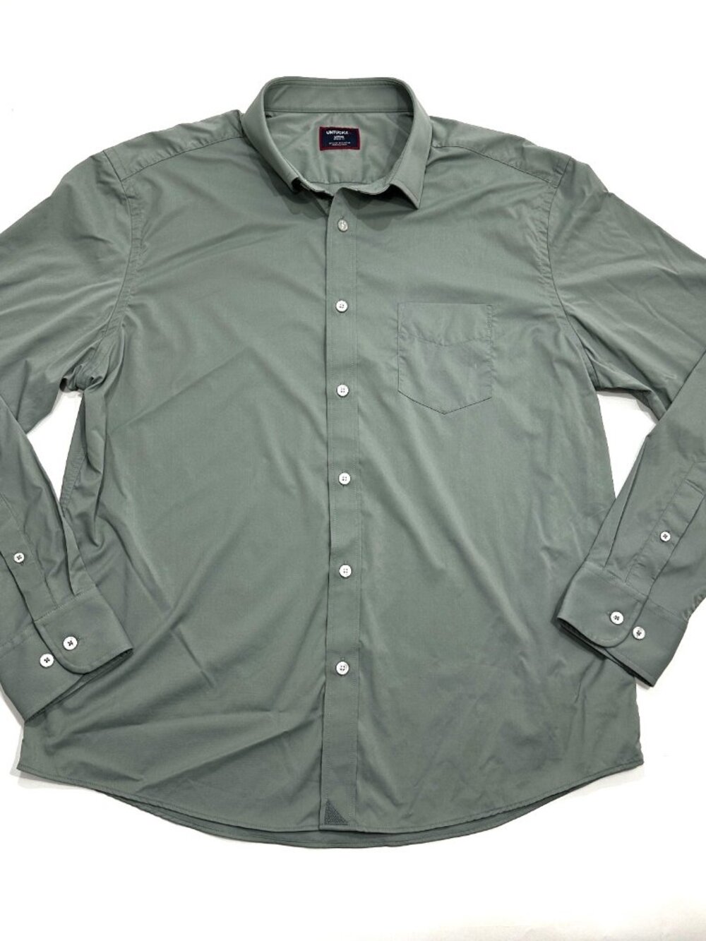 UNTUCKit Mens Shirt Lot of 5 Large Button Down Stretch Plaid Solid L - Picture 9 of 16